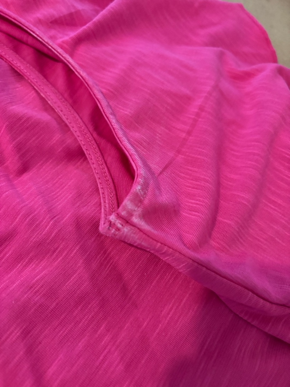 3/$20 Rafaella Fuchsia Layered Ruffle Sleeveless Tank Top - Picture 4 of 4